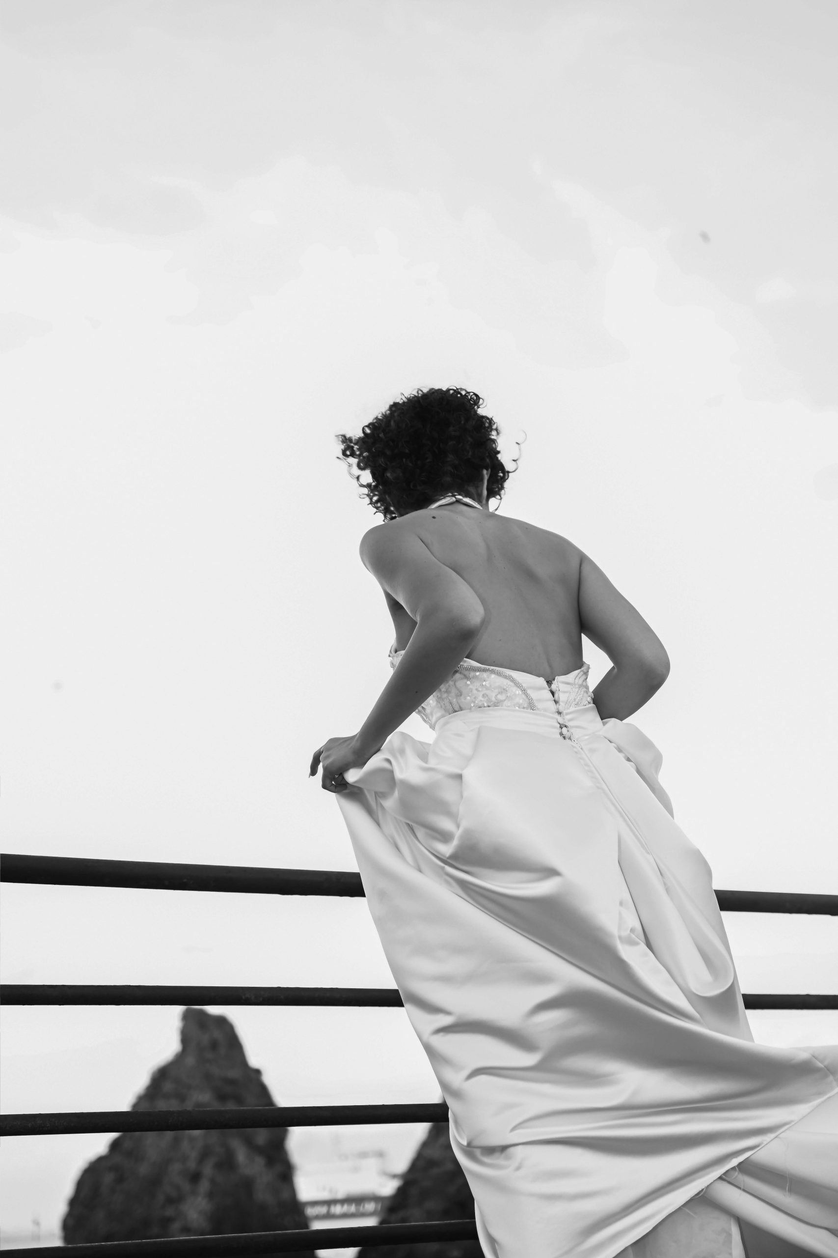 Sposi in location scelta per il post wedding
