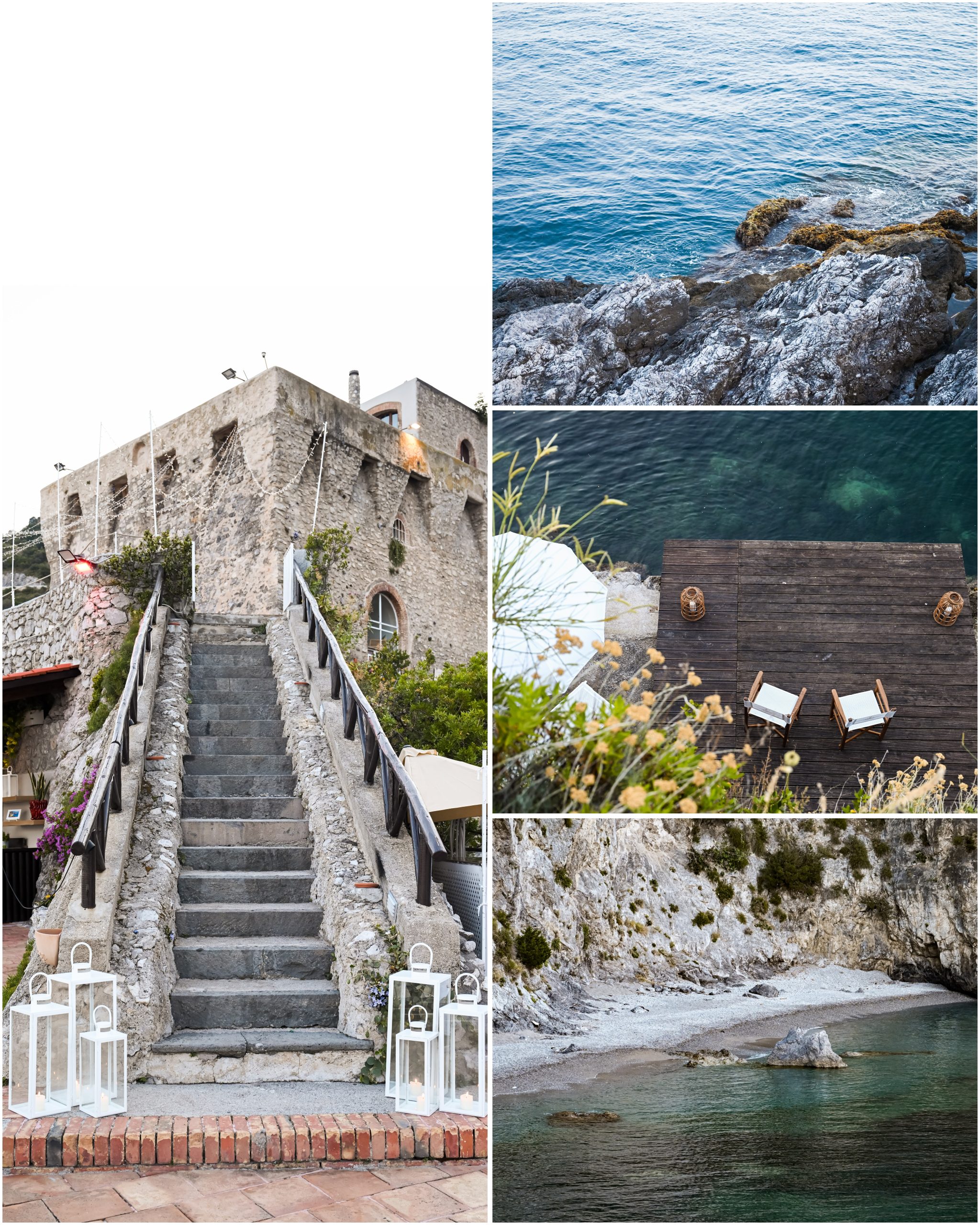 Proposta di matrimonio sulla torre a picco sul mare